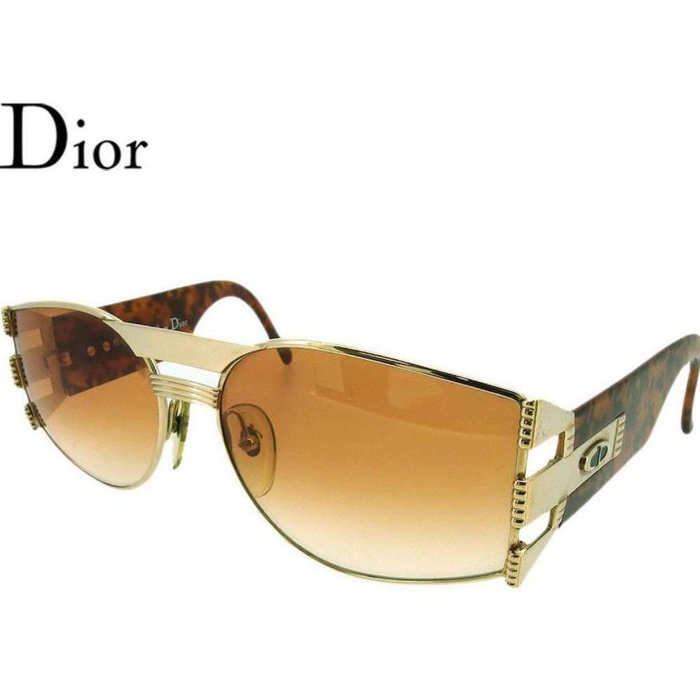 RARE VINTAGE Dior Gold and TORTOISE Sunglasses UNISEX
